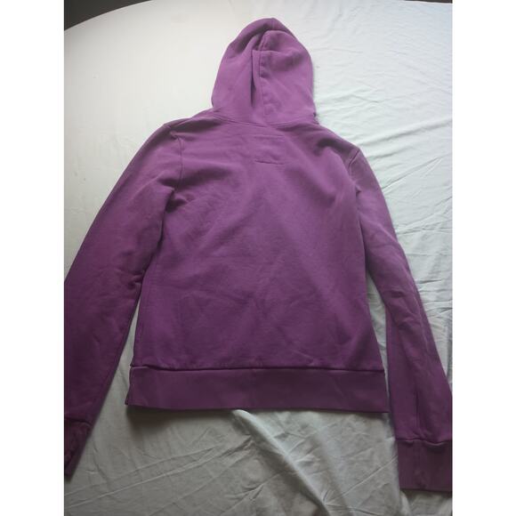 Y2K Vintage Aeropostale Purple Graphic Hoodie Sweatshirt Women Medium Pullover - Picture 4 of 5